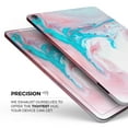 thumbnail image 3 of DesignSkinz Marbleized Teal and Pink V2 Full-Body Skin Decal Wrap Cover for iPad Mini 4 (A1538/A1550), 3 of 4