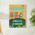 thumbnail image 2 of Back to School Golden Retriever Goodbye Kindergarten Hello 1st Grade Vertical Matte Canvas Poster Goldens Dog Lover Gifts Idea Wall Art Home Decor - 02011, 2 of 5