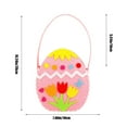 thumbnail image 3 of Mgcok DIY Easter Felts Tote Reusable Easter Eggs Bags Candy Bags Kids Gifts Holiday Decoration, 3 of 7