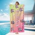 thumbnail image 2 of Personalized Custom Easter Beach Towels with Picture Logo Photo Names Customized Pool Travel Towel for Kids Adults Women Men 30" X 60", 2 of 5