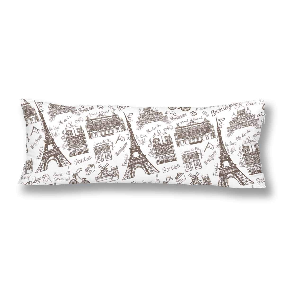 Gckg Paris Eiffel Tower Seamless Pattern Bicycle Gift Arc De
