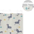 thumbnail image 5 of Coolnut Doodle Colorful Zebra Shower Curtain Bathroom Decor Watercolor Shower Curtain Sets Fabric Cloth Bathroom Curtains with Hooks 60x72 Inch, 5 of 6