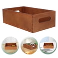 thumbnail image 2 of KAKOWELY Multi-Use Case Small Tool Box Wood Tool Box Wooden Crate Basket Organizer Box Desktop Crate Container Wooden Basket Wood Storage Crate Box,9.84X"X5.91"X3.07", 2 of 5