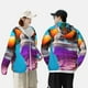 thumbnail image 4 of Balery Lizard With Sunglasses Colorful Sudadera ligera de manga larga con capucha y protección solar UPF 50+ para hombre y mujer, ideal para pesca y running-Medium, 4 of 7