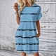 thumbnail image 2 of Vestidos de Verano de Mujer Impresión sin Mangas Cuello Redondo Vestido de Suéter, Moda Casual para la Primavera Y el Verano, 2 of 6