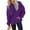 Purple, variant on Dowegor Women's Casual Pocket Hoodie Long Sleeve Fashion Rope Pullover Hoodie Top Women's Fashion Hoodies & Sweatshirts Hooded Sweatshirt Women Womens Fall Sweatshirts Dark Gray L