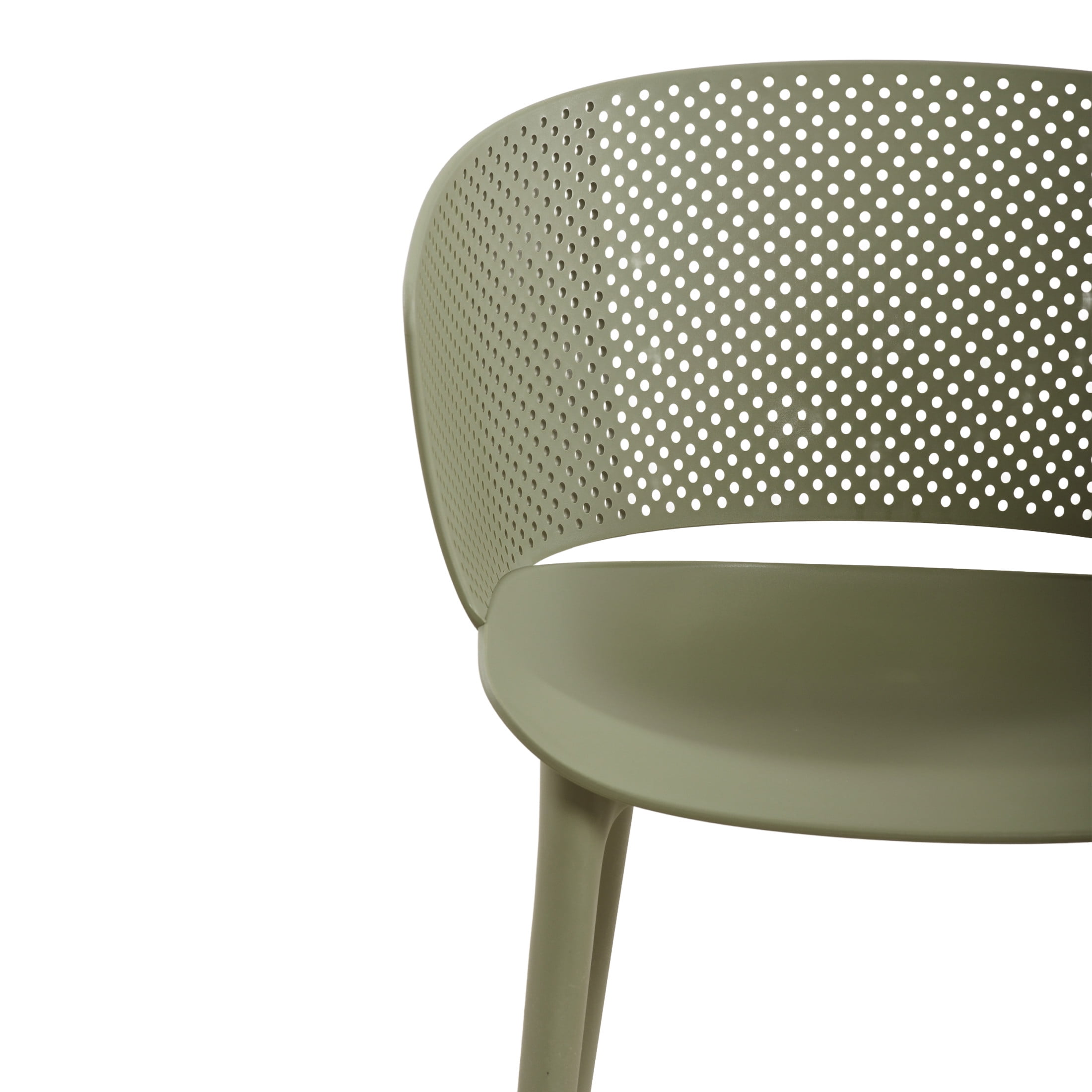 Christopher Knight Home 3-Piece Outdoor Bistro Set, Plastic Table and Round Back Chairs, Sage Green