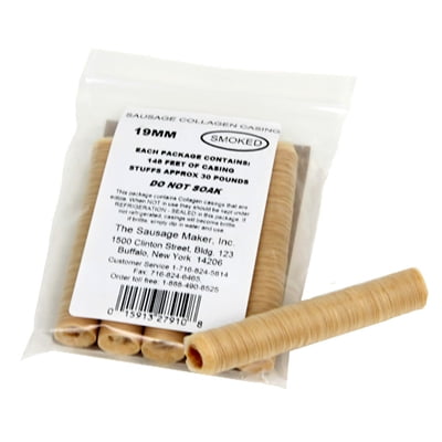 The Sausage Maker 19mm Smoked Collagen Casings by