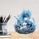 thumbnail image 4 of Adorno de dragón de cristal acrílico azul y blanco 2D | Elegante figura decorativa para oficina y hogar | Estatua ligera con base plana, 4 of 5