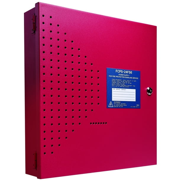 FIRELITE FCPS24FS6 Remote Power Supply/Signal Circuit Expander, 6 Amps