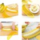 thumbnail image 2 of Cortador de plátanos, herramienta de cocina práctica, perfecta para ensaladas de frutas Cortador de frutas de plátano de plástico con mango genérico, 2 of 5