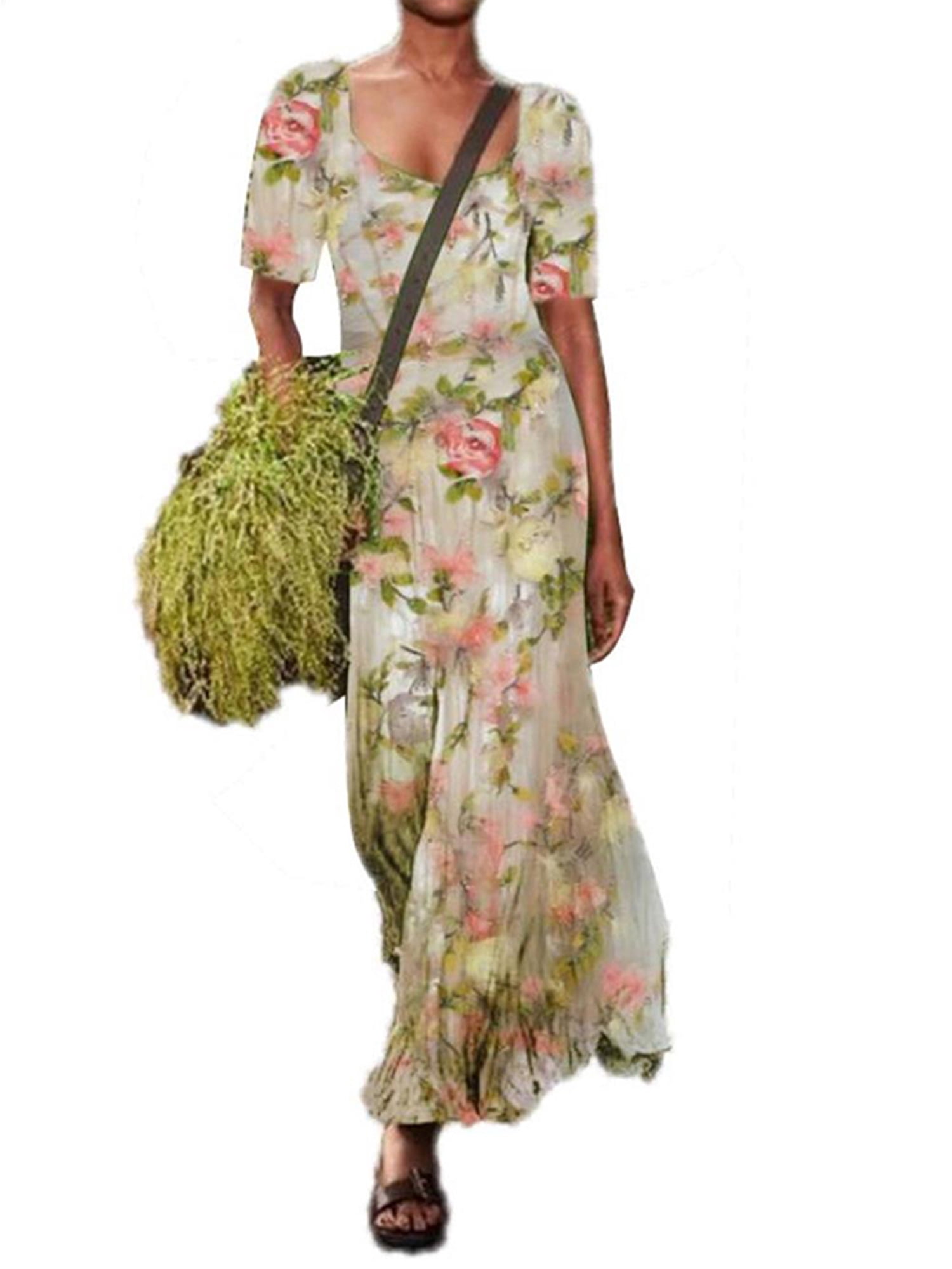 Sundress Short Sleeve Floral 