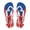 American Flag Palm Tree, variant on Women's American Flag Print Beach Sandals Casual Comfortable Yoga Mat Flip Flops Quick Dry Lightweight Fashion Outdoor Vacation Pool Flats Slippers