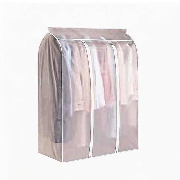 Protector de Ropa Colgante, Bolsas de Almacenamiento en el Armario Colgante Impermeable a Prueba de Polvo Translúcida, Bolsas para Ropa para Guardarropas para Vestidos, Trajes, Abrigos