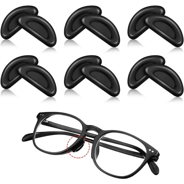 20 Pairs Eye Glasses Nose Pad Soft Silicone AntiSlip Nose Pads Self