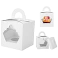 thumbnail image 1 of Estuches Para Magdalenas Con 1 Orificio, Regalo Con Cara De Ventana De 10 Piezas Para Bodas, 1 of 7