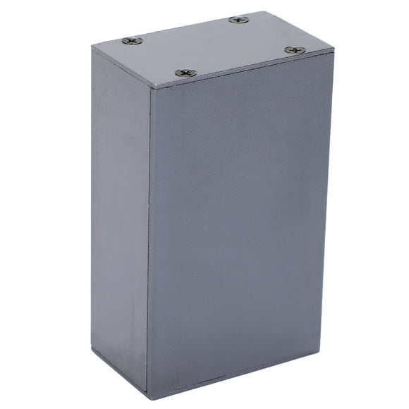 Premium Aluminum Alloy Electrical Junction Box - 30x50x80mm Sandblasted Iron Gray Case with Ergonomic Design & Durable Oxidation Finish