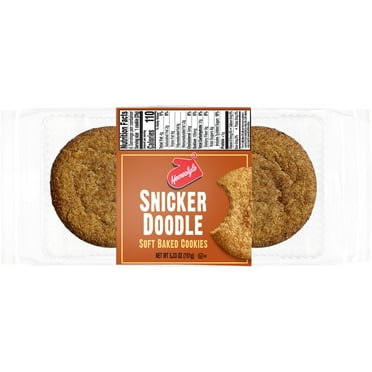 Great Value Soft Baked Snickerdoodle Cookies Homestyle 6 Count, Ready to Eat, Kosher Dairy, Contains: Eggs, Milk, Soy, Wheat