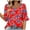 ி091-Multicolor, variant on Women's Casual Fashion Polka Dot Square Neck Lace Trim Short Sleeve Top - Feminine Blouse with Classic Pattern for Everyday Style