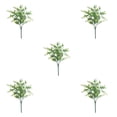 thumbnail image 2 of Electronicheart Simulation Flowers Plastic Flower Bouquet Home Office Artificial white 5Set, 2 of 6