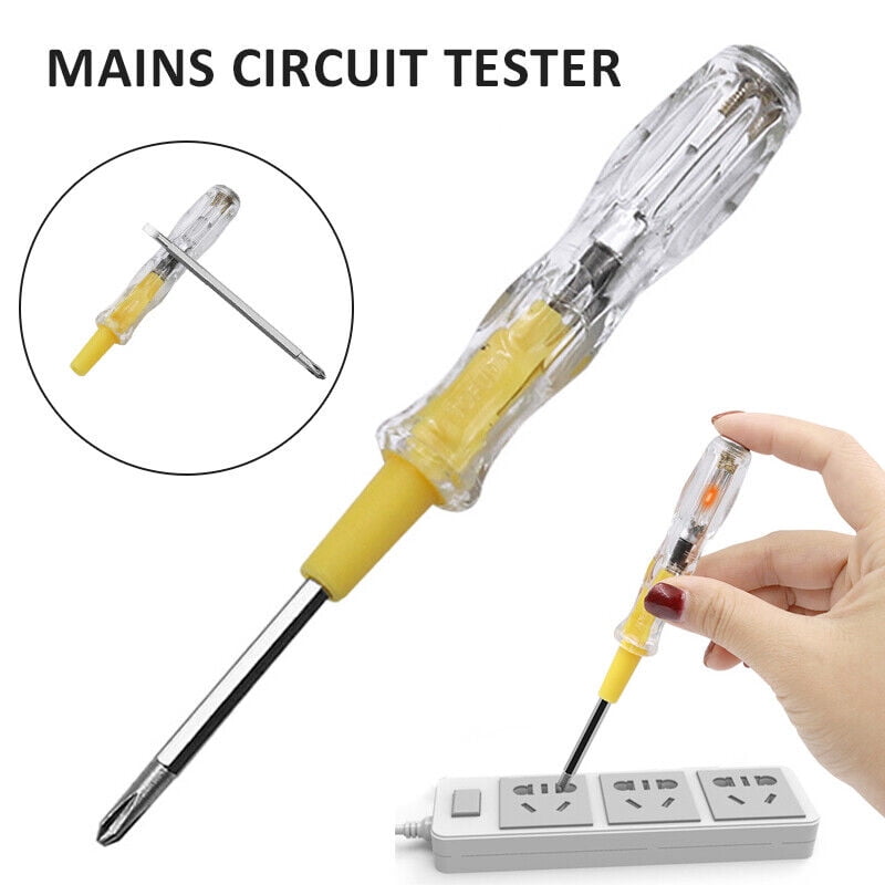 Mains Circuit Tester Screw Driver Voltage Pen Electrical Test