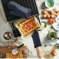 thumbnail image 3 of KitchenAid Ribbed Soft Silicone Oven Mitt 2-Pack Set, Ink Blue, 7.5"x13", 3 of 6