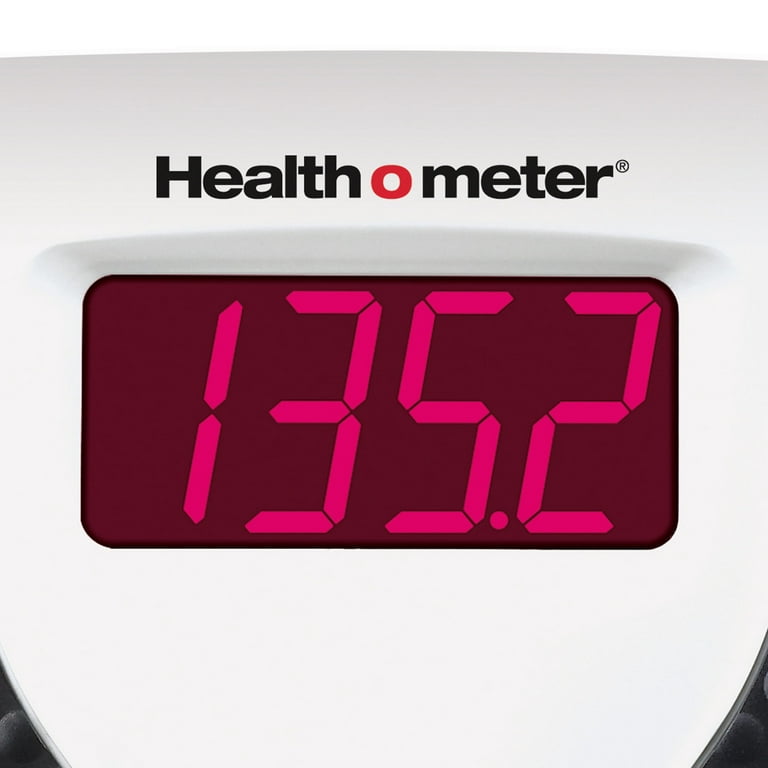 Health o meter Digital Body Weight Scale, Black and White, 350lb Capacity
