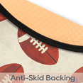 thumbnail image 4 of CURLYOOT Round Rug 3ft Football Area Rug, Washable Circle Mat Non Slip Floor Carpet Mat, Soft Indoor Rugs for Entryway Living Room Dining Room Bedroom, 4 of 7