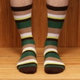 thumbnail image 3 of Men's Extra Large Rayon from Bamboo Fiber Stripe Socks - Color 02 - 1 Pair, Size 10-14, 3 of 4