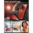 thumbnail image 6 of ExoGuard for Samsung Galaxy S23 FE Case, Phone Case with Screen Protector and Kickstand (Red), 6 of 6