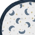 thumbnail image 3 of Sweet Jojo Designs Moon and Star Boy or Girl Baby Playmat Tummy Time Infant Play Mat - Navy Blue and Gold Watercolor Celestial Sky Gender Neutral Outer Space Galaxy, 3 of 4