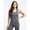 Gray, variant on JupiterGear Women's Long Tank Top with Side Mesh Panels