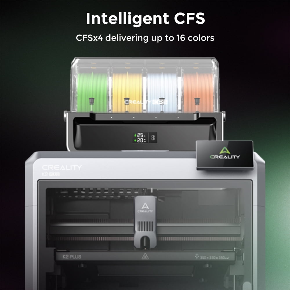 Creality K2 Plus Combo 3D Printer, Multi Color 3D Printing with