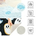 thumbnail image 3 of Yayeee Bath Rug for Bathroom Floor Non Slip Rectangle Fluffy Soft Absorbent Mat, 16"x24", White Halloween Ghost, 3 of 7