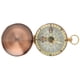 thumbnail image 2 of Montre de poche rétro portable en métal et cuivre avec couvercle rabattable, boussole pour camping, randonnée, bateau, 2 of 4
