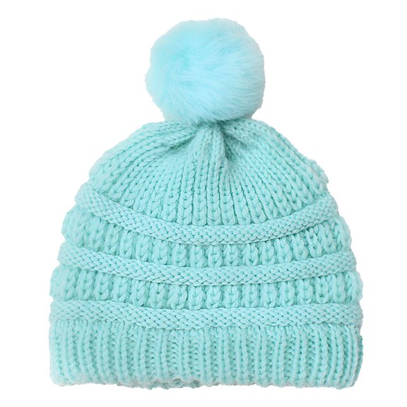 TELOLY Baby Beanie,Soft Stretch Baby Hat,Snug Fit That Adapts to Baby'S Head Toddler Girl Winter Hat,Green