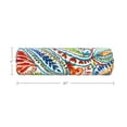 thumbnail image 3 of FBTS Prime 20x6 inch Round Red and Blue Paisley Indoor Outdoor Bolster Pillows with Inserts, 2 Per Pack, 3 of 7