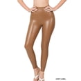 thumbnail image 1 of Women's Faux Leather Full Length Sexy Leggings Tights With Waist Band, 1 of 4