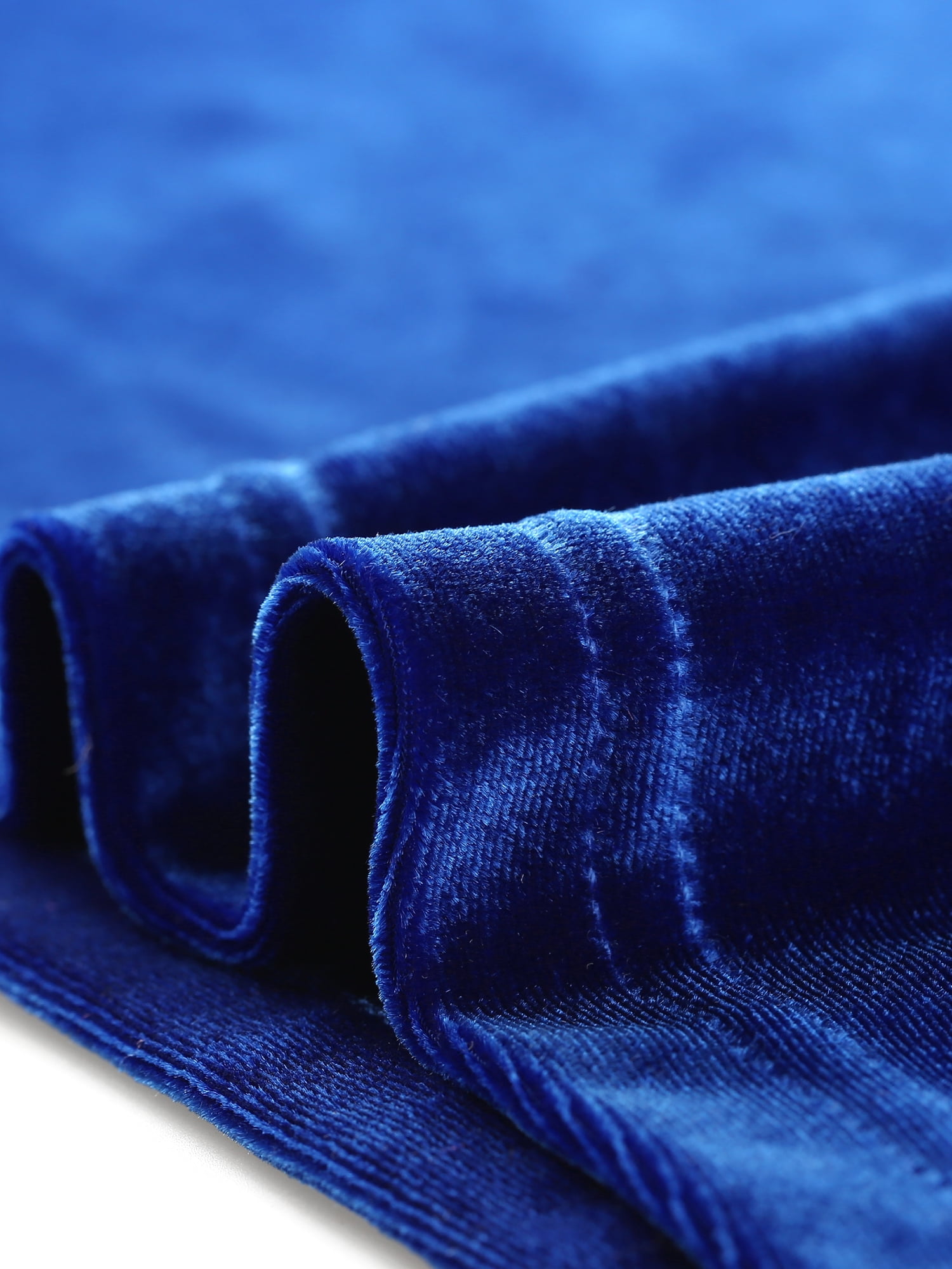 Unique Bargains Women's Halloween Costume Velvet Shrugs Open Front Cropped Bolero Jacket L Royal Blue