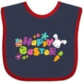 thumbnail image 3 of Inktastic Happy Easter Boys or Girls Baby Bib, 3 of 4