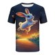 thumbnail image 5 of Blusas y camisas de manga larga con cuello redondo para hombre, blusa informal con estampado de cuello redondo y manga corta, blusa estampada para hombre, 5 of 5