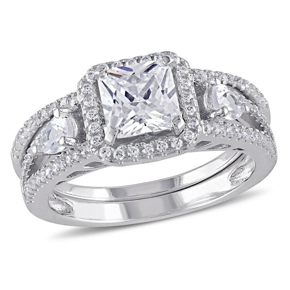 Everly Women's Cubic Zirconia Sterling Silver Bridal Set