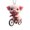 E, variant on Acrylic Cartoon Pig Hanging Decoration with Bead Chain Car Rearview Mirror Pig Ornament Keychain Backpack Animal Pendant Birthday Gift