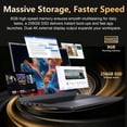 thumbnail image 4 of SHBIV 14" Windows 11 Laptop, 8GB RAM 256GB SSD, Intel 6500Y with 2 Cores, FHD IPS, Type-C PD, 1080p Laptop for School & Home Office (Gray), 4 of 7