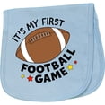 thumbnail image 2 of Inktastic It's My First Football Game Baby Burp Cloth, 2 of 3