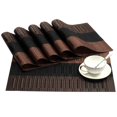 thumbnail image 1 of Mantel individual SHACOS Ombre Coffee Black, paquete de 6 unidades, PVC, 30 x 44 cm, 1 of 7