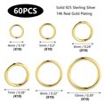 thumbnail image 5 of Alexcraft 60 PCS Open Jump Rings Ring for Jewelry Making, Round Jump Rings Necklaces Bracelets Earrings Keychains for DIY Craft Accessories 4/5/6/7/8/10mm, 5 of 6