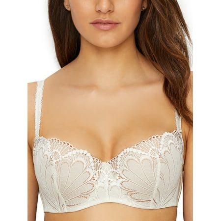 Wonderbra Women s Refined Glamour Balconette Bra  Ivory  38B