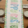 thumbnail image 5 of Table Runners 72 Inches Long Dress Scarves, Easter Farmhouse Kitchen Table Runner, Coffee Tablerunners, Retro Farmhouse Gnomes Flowers Rabbit Eggs Plaid 18x72 Inch, 5 of 9
