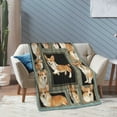 thumbnail image 3 of Adorable Corgi Print Flannel Blanket, Soft Plush Fleece Throw, Cozy All Season Blanket for Bed Sofa Office and Travel, Cute Dog Lover Gift Idea for Family and Friends -60"x50", 3 of 8